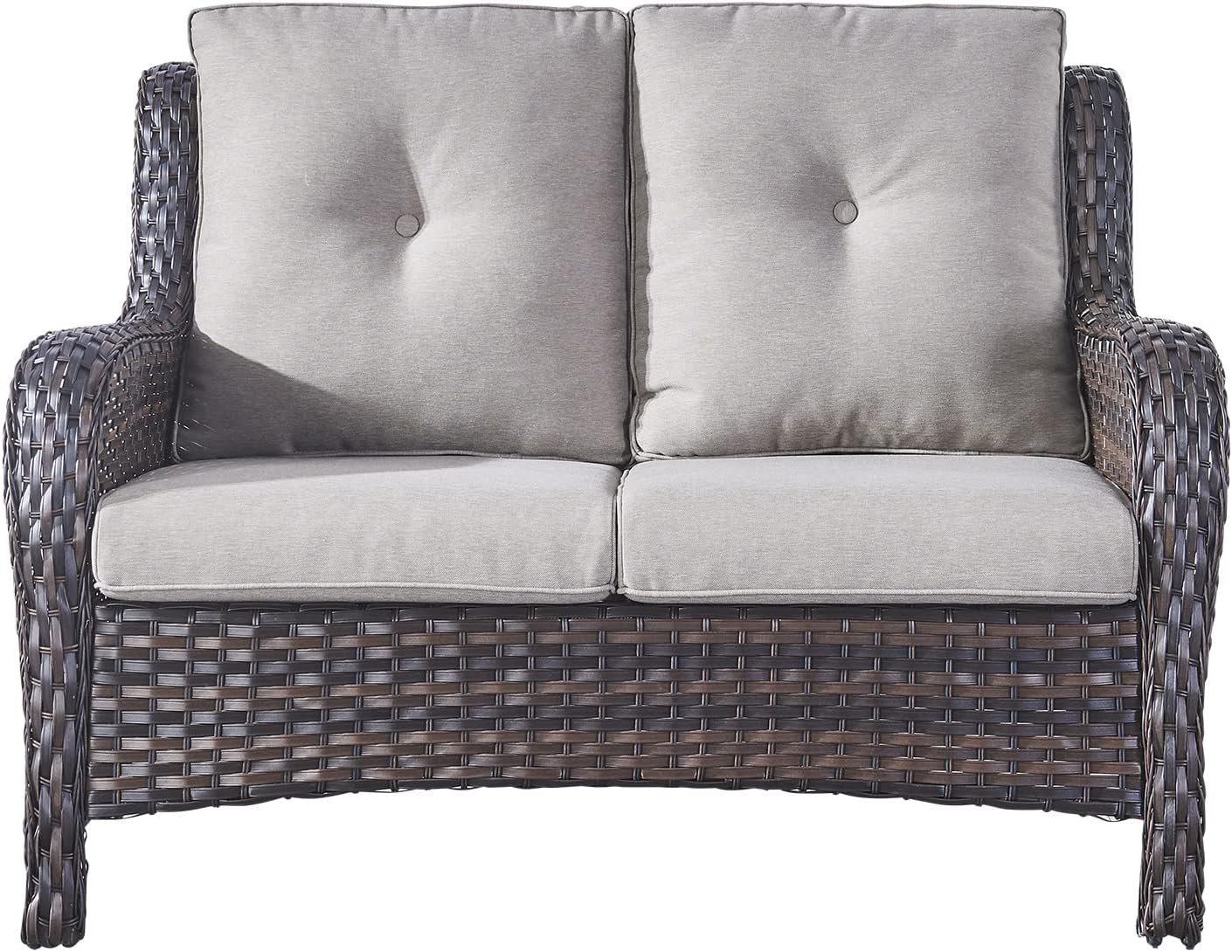 Heavy Duty Wicker Patio Loveseat