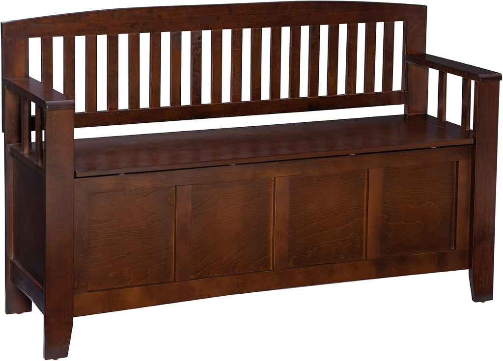 Walnut Cynthia 50" Storage Bench