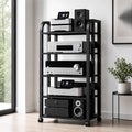 5-Tier Rolling Audio Rack Stand