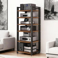 6-Tier Rolling AV Media Stand