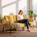 Mustard Corduroy Oversized Loveseat