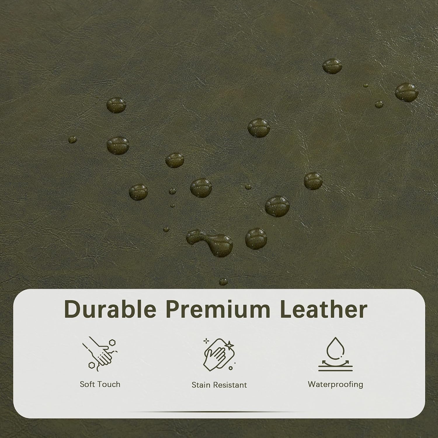 Green 50.3" Extra Long Faux Leather Storage Ottoman Bench