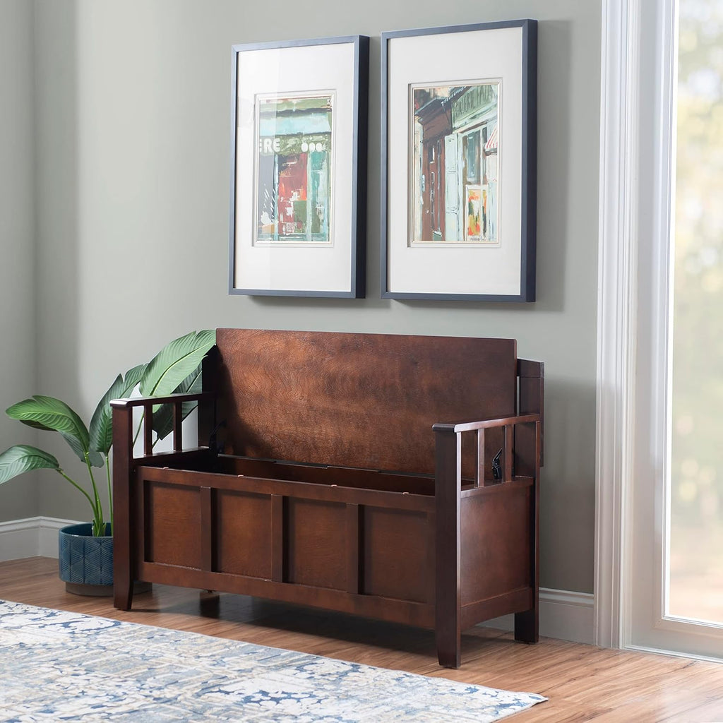 Walnut Cynthia 50" Storage Bench