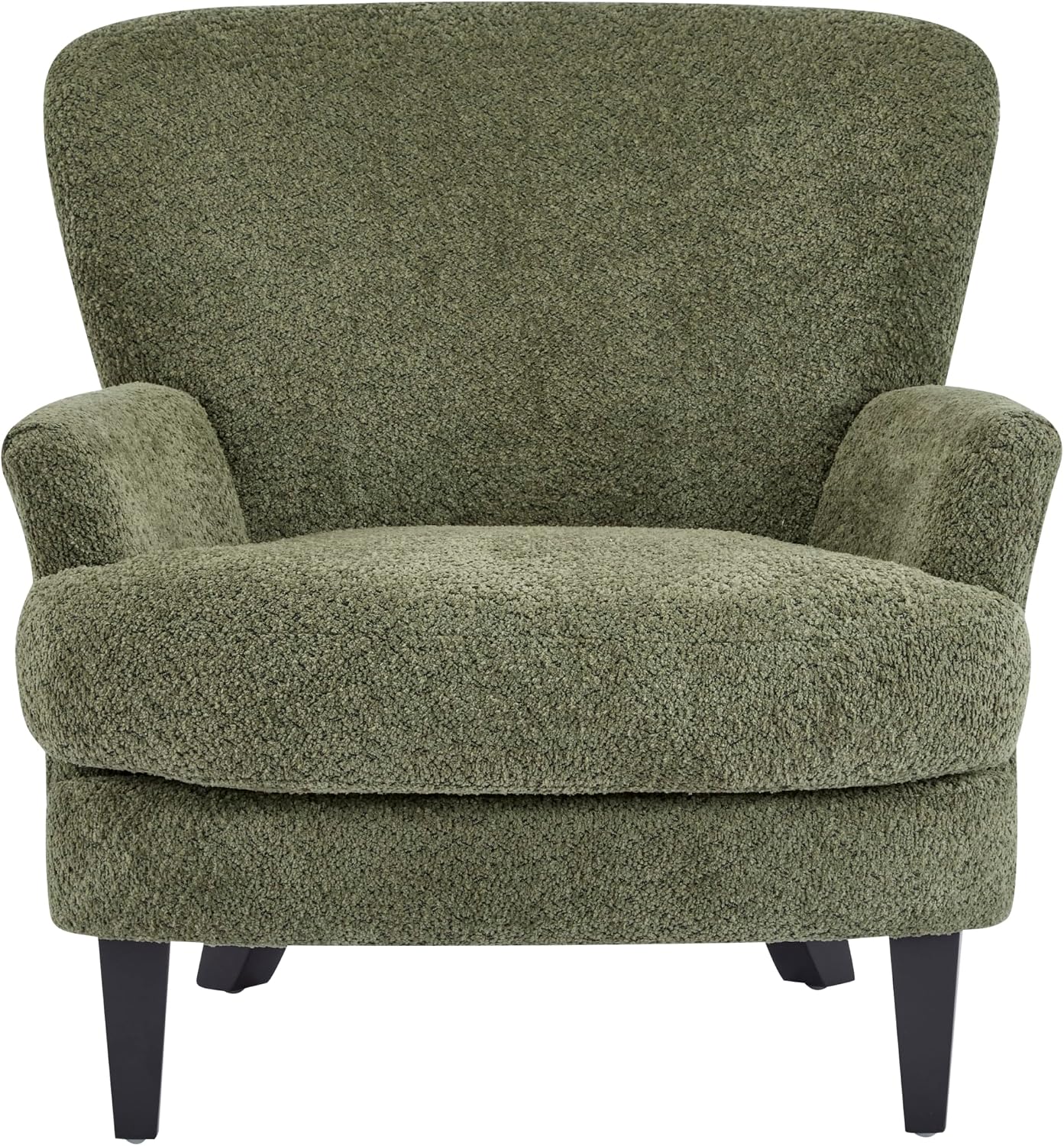 Olive Green Boucle Colby Club Chair