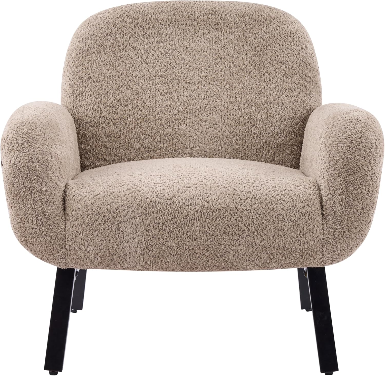 Light Camel Boucle Audrey Accent Chair