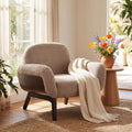 Light Camel Boucle Audrey Accent Chair